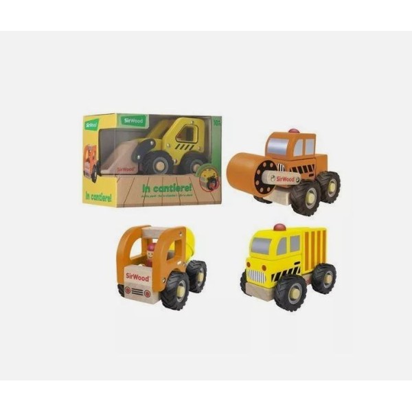 Vehiculo Madera 3Modelo 17Cm