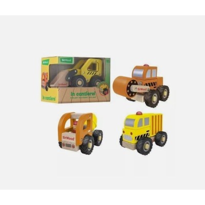 Vehiculo Madera 3Modelo 17Cm