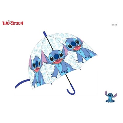 Stitch Paraguas Transparente Auto 48Cm
