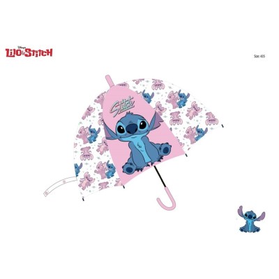 Stitch Paraguas Transparente Auto 48Cm
