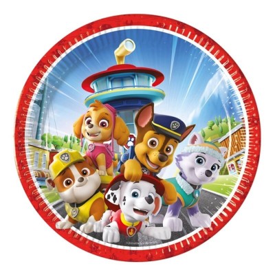 Paw Patrol Platos Papel 23Cm 8U