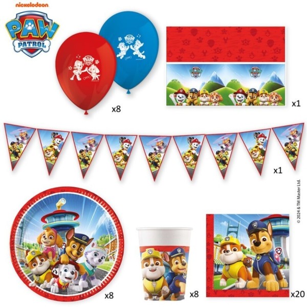 Paw Patrol Set 6 En Caja Fiesta