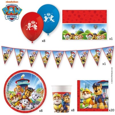 Paw Patrol Set 6 En Caja Fiesta