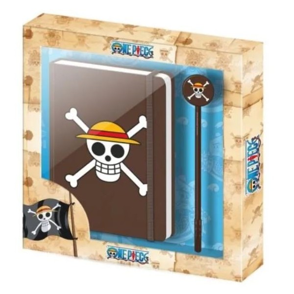 One Piece Diario Con Biligrafo