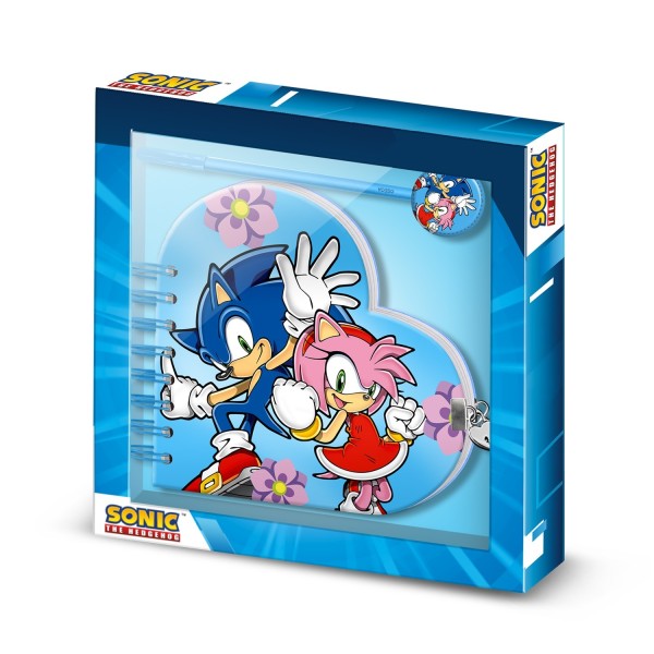 Sonic Cuad Corazon Llave Con Boligrafo