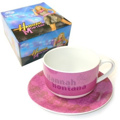 Conjunto Desayuno Hannah Montan Taza Grande + Plato Ceramica (171885)