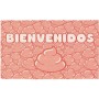 Arale Alfonbra Bienvenidos Con Caca Rosa  40*62Cm