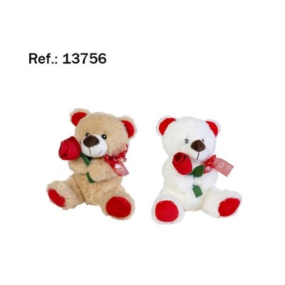 Oso Peluche Con Flor 2Modelo 30Cm. En Exp (12)