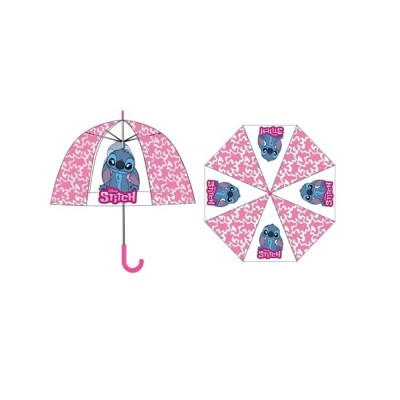 Stitch Paraguas Transparente Automatico 48Cm