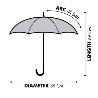 Fcb Paraguas Poliyester Automatico 48Cms