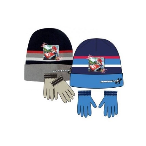 Super Mario Con Junto Gorro+Guantes