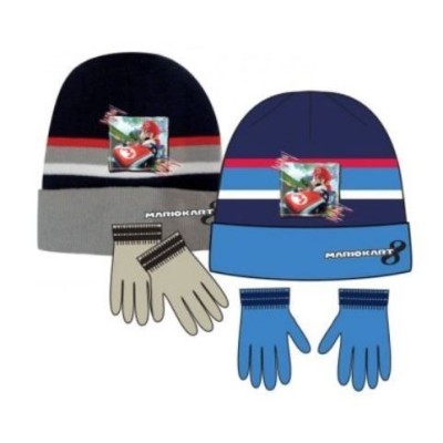 Super Mario Con Junto Gorro+Guantes