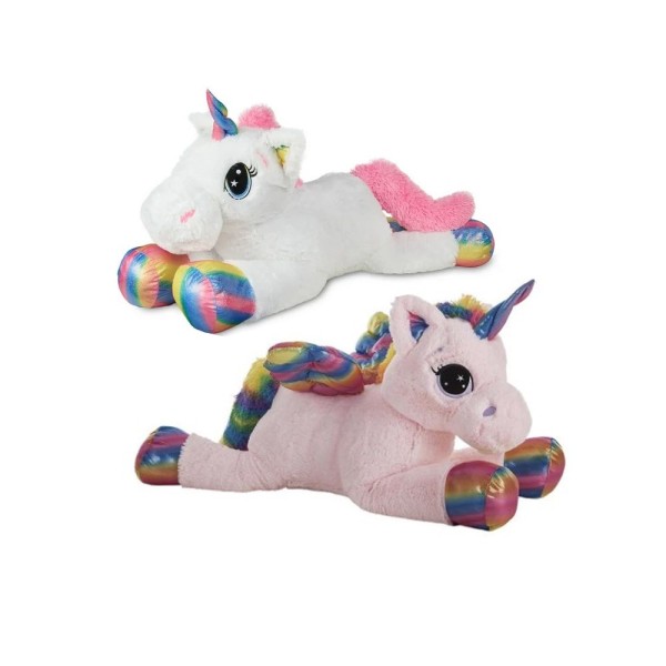 Unicornio Peluche Grande Multicolor 60Cm