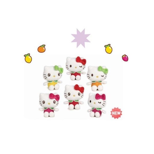 Hello Kitty Peluche Beans Fruits Scented 6Mod 12Cm
