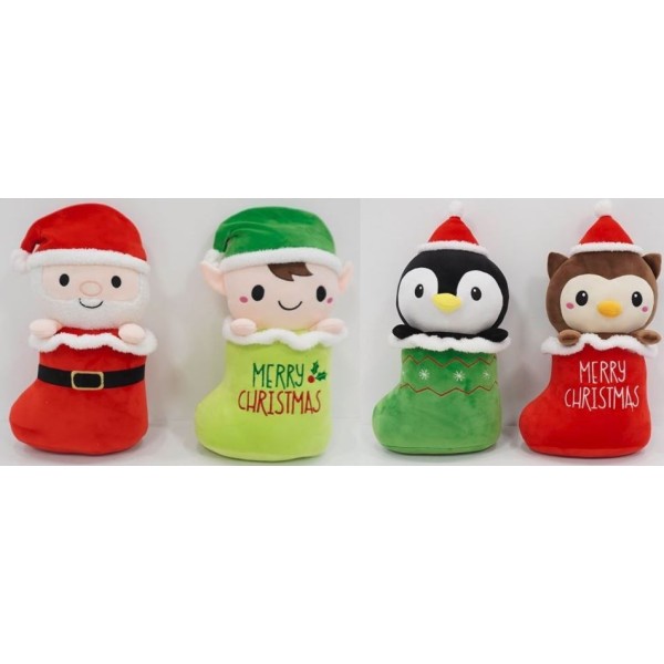 Kawaii Peluche Socks Xmas 4Modelo 25Cm