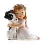 Figura De Comunion Nina Con Perro 13Cm