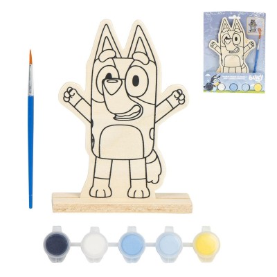 Bluey Figuras Coloreables Madera