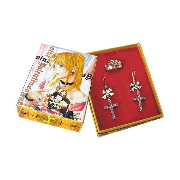 Death Note Anillo + Pendiente Misamisa Color Surt.