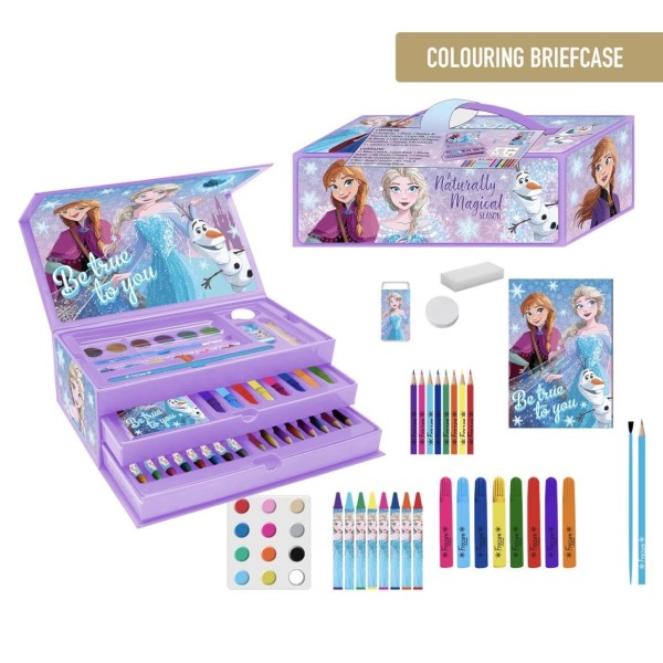 Frozen Set Papelería Coloreable Maletín