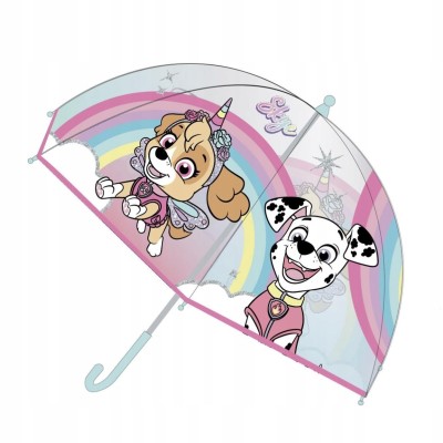 Paw Patrol Paraguas Transparente Manual 46Cm