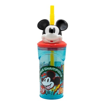 Mickey Vaso Con Figurita 3D 360Ml