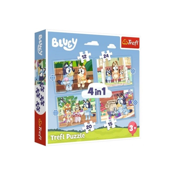 Bluey Puzzle 4 En 1