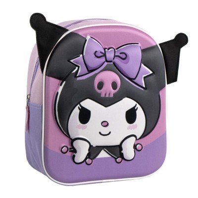 Kuromi Mochila 3D 28Cm-Hello Kitty