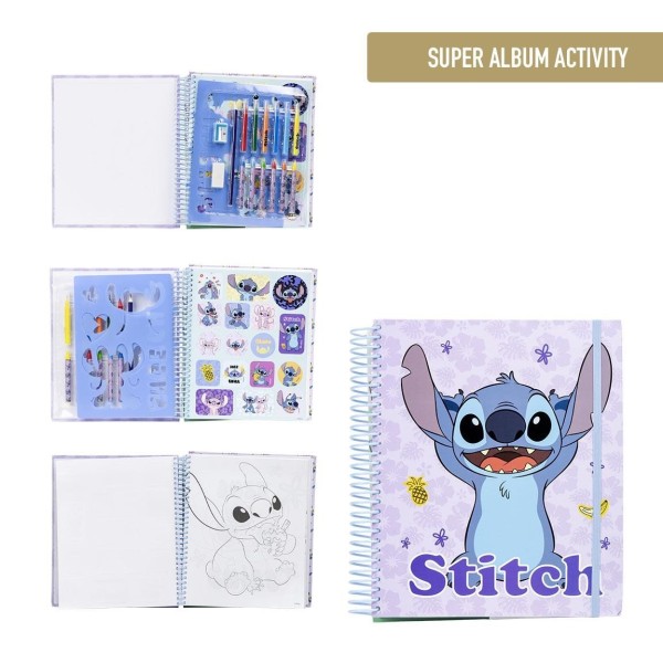 Stitch Album Actividades Coloreable