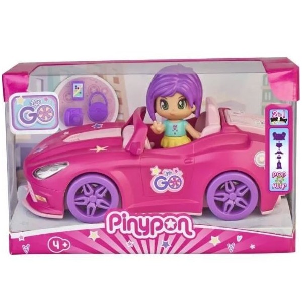 Pinypon Con Coche Y Moto 14*22Cm