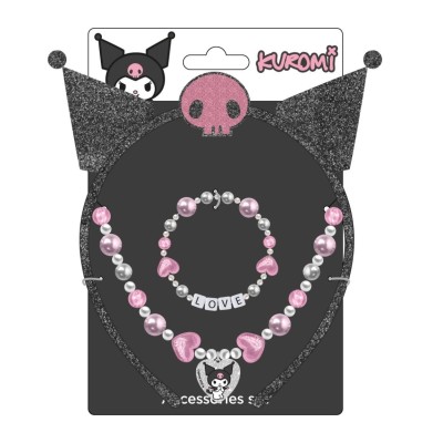 Kuromi Bisuteria Pack 3 Piezas-Hello Kitty