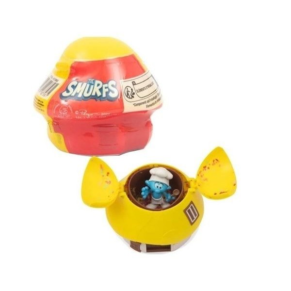 Casa De Los Pitufos Y Figura Sorpresa De Pitufo - 1 Figura - Giochi Preziosi - 7,5 Cm