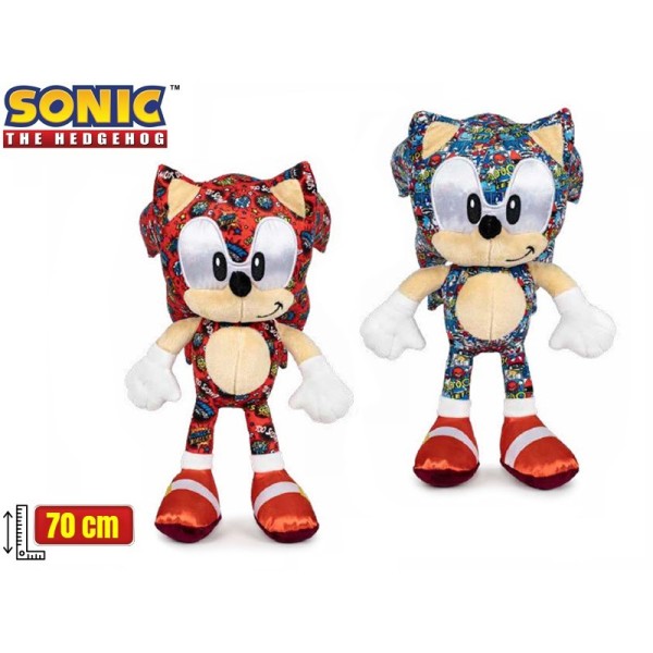 Sonic Peluche Soft Multicolor 2Modelo 70Cm