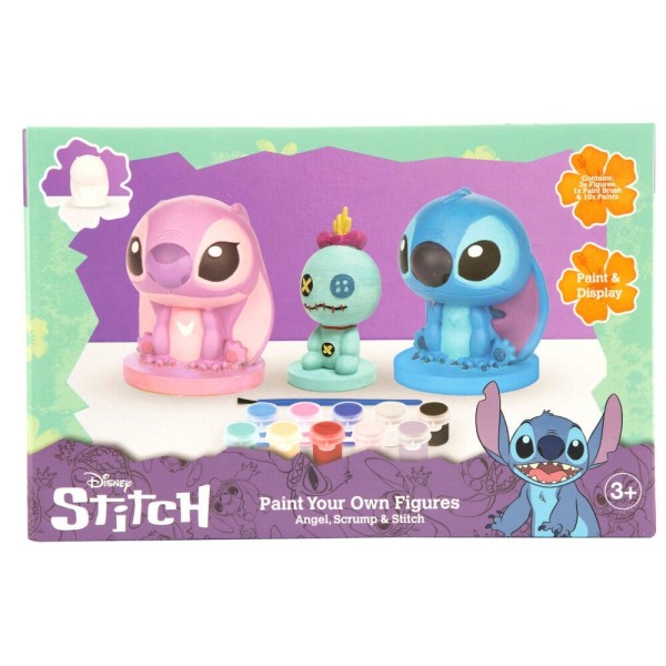 Stitch Figura Yeso Para Pintar 3Modelo En Caja