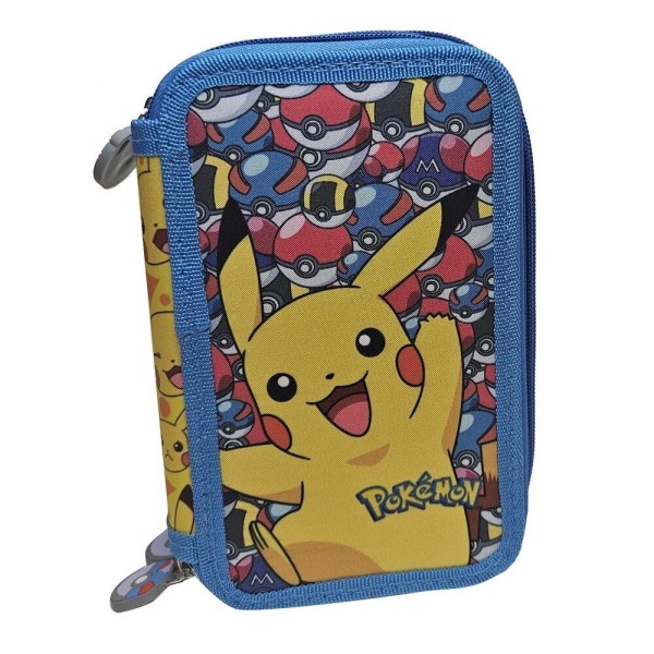 Pokemon Plumier 3 Cremallera Triple