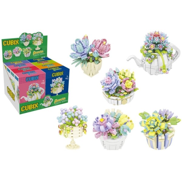 Cubix Flor Con Maceta 6Modelo 230Pcs