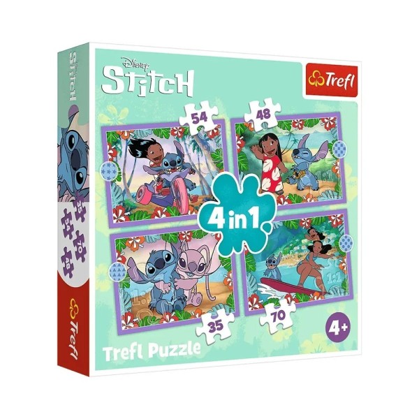 Stitch Puzzle 4 En 1