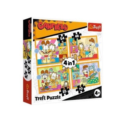 Garfield Puzzle 4 En 1