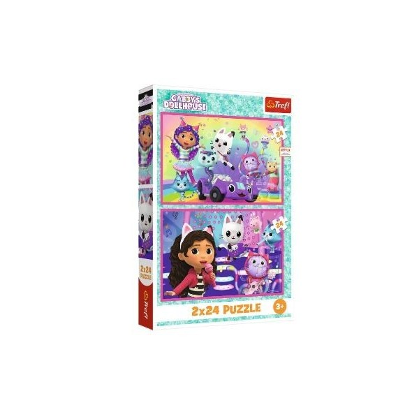 Gabby Dollhouse Puzzle 2X24