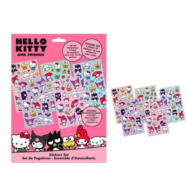 Hello Kitty Set Pegatinas 5 Hojas