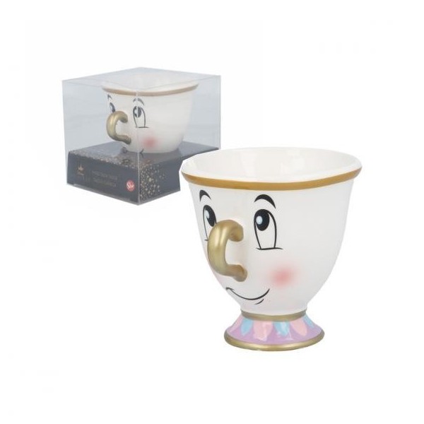 La Bella Y La Bestia Taza Ceramica 3D 190 Ml En Caja Regalo