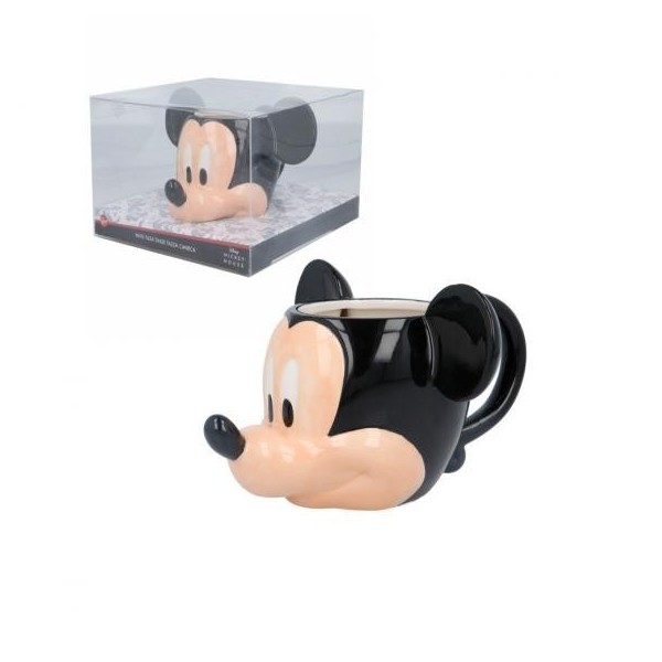 Mickey Disney Taza Ceramica 3D 360 Ml En Caja Regalo