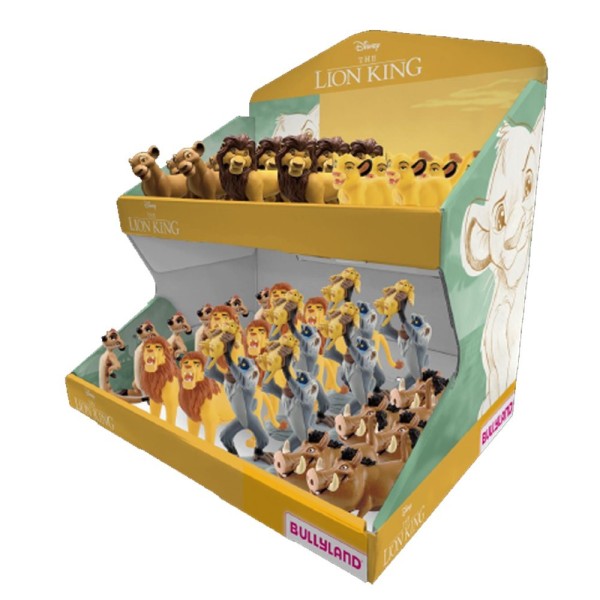 Bullyland 80915 - Figuras De Juguete Del Rey León Disney - Mostrador Expositor Con Dos Niveles