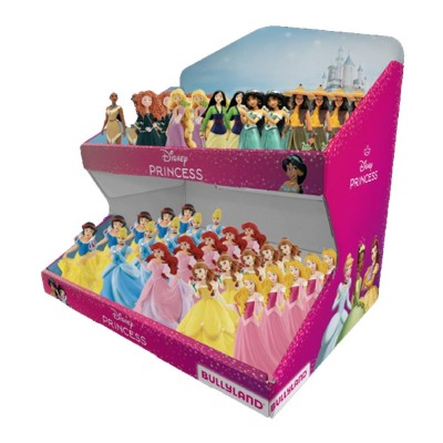 Bullyland 80912 - Figuras De Juguete Princesas Disney - Mostrador Expositor Con Dos Niveles