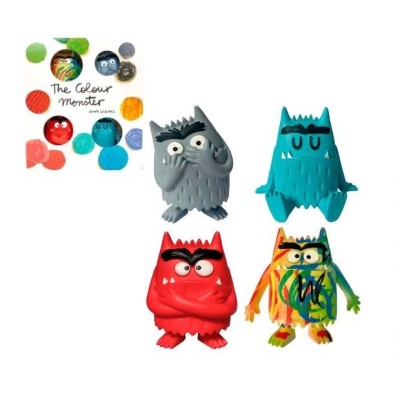 Set Monstruo De Colores 4Figuras Surtido 6.5Cm-Comansi