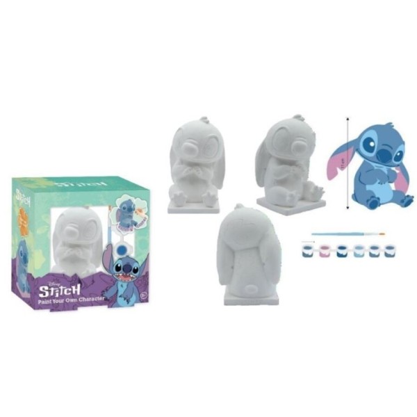 Stitch Figura Yeso Para Pintar 14Cm