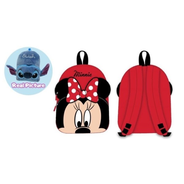 Minnie Peluche Con Mochila 3D 30Cm