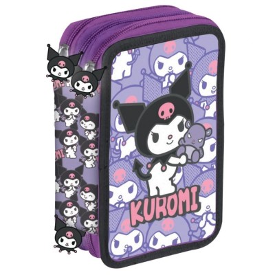 Kuromi Plumier 3 Cremallera