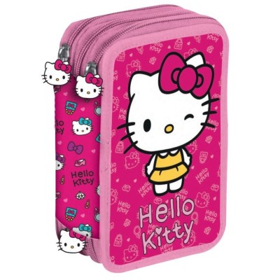 Hello Kitty Plumier 3 Cremallera