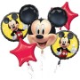 Globos B.Bouquet Mickey 5Uds-Disney