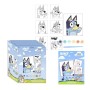 Bluey Set De Papelería Coloreable